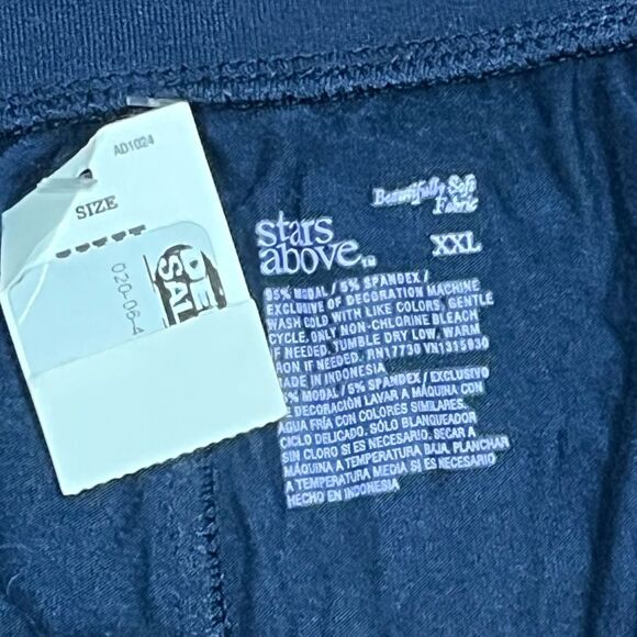 Stars Above Women’s Navy Sleep Shorts, Size XXL, NWT - Picture 5 of 6